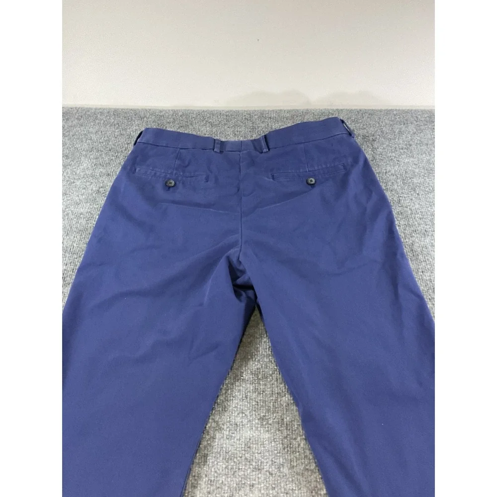 Charles Tyrwhitt Slim Fit Pants 34x32 Blue Flat Front Stretch Dress Casual Busin